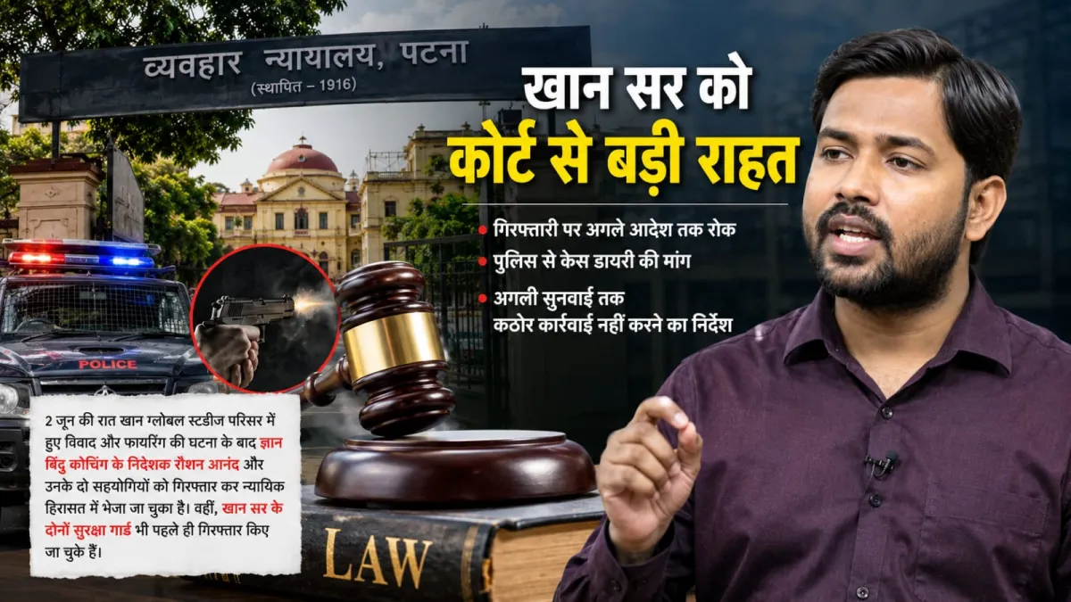 खान सर को अदालत से अंतरिम राहत, गिरफ्तारी पर फिलहाल लगी रोक
