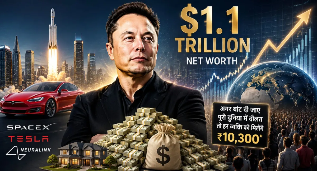 अगर एलन मस्क अपनी दौलत बांट दें तो दुनिया के हर व्यक्ति को मिलेंगे 10,300 रुपये
