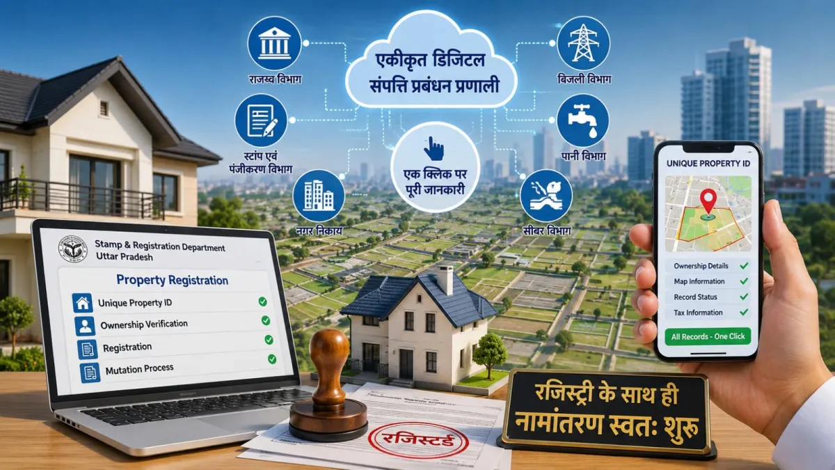 यूपी में जमीन और मकानों को मिलेगी डिजिटल पहचान