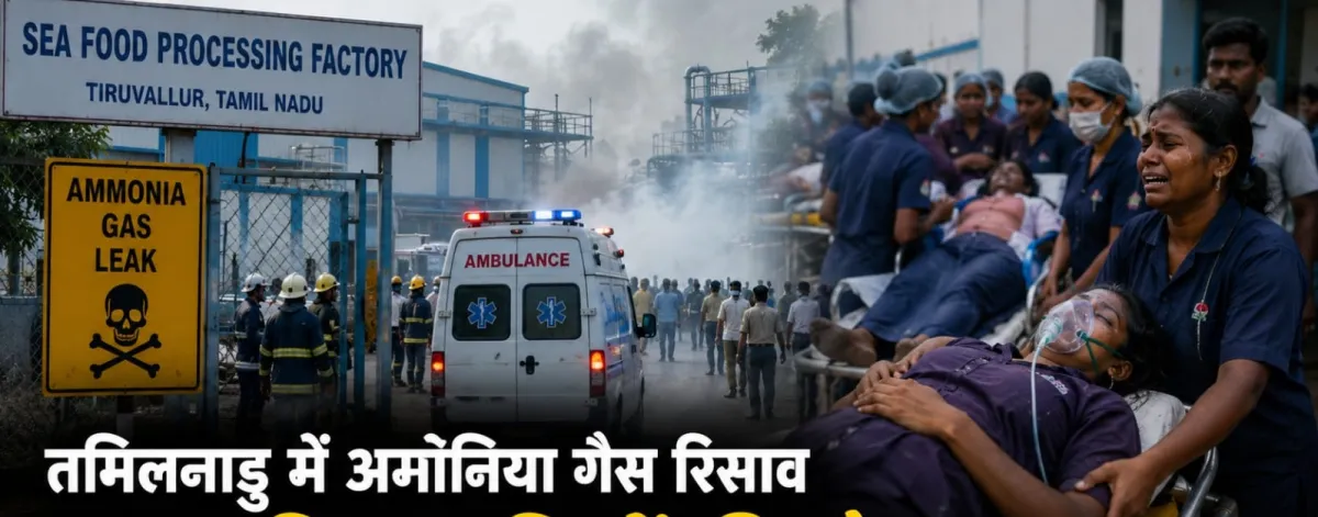 तमिलनाडु में अमोनिया गैस रिसाव से श्रमिकों की मौत