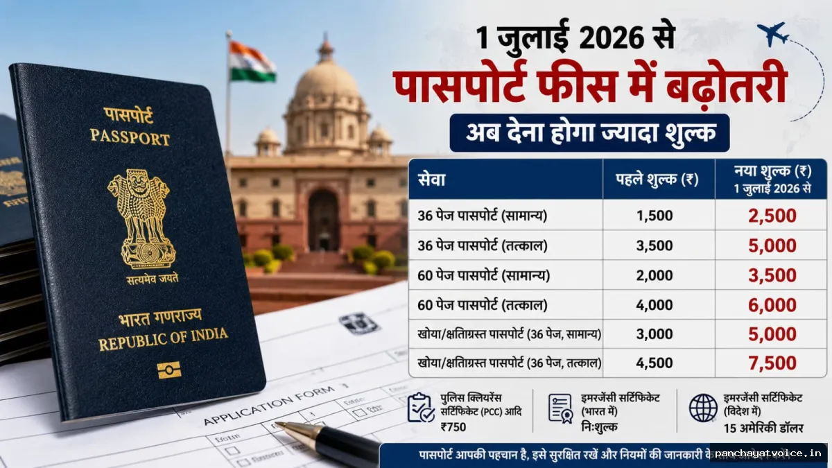 1 जुलाई से पासपोर्ट बनवाना होगा महंगा