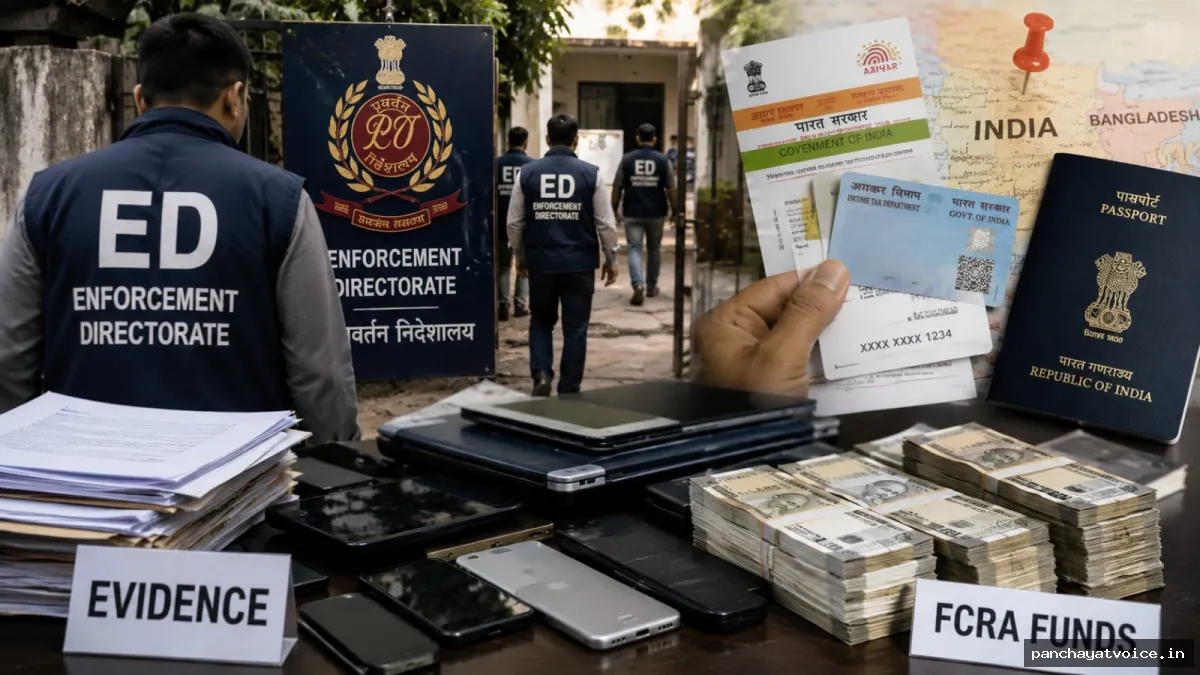 रोहिंग्या और बांग्लादेशी घुसपैठ नेटवर्क पर ईडी की बड़ी कार्रवाई, कई राज्यों में एक साथ छापेमारी