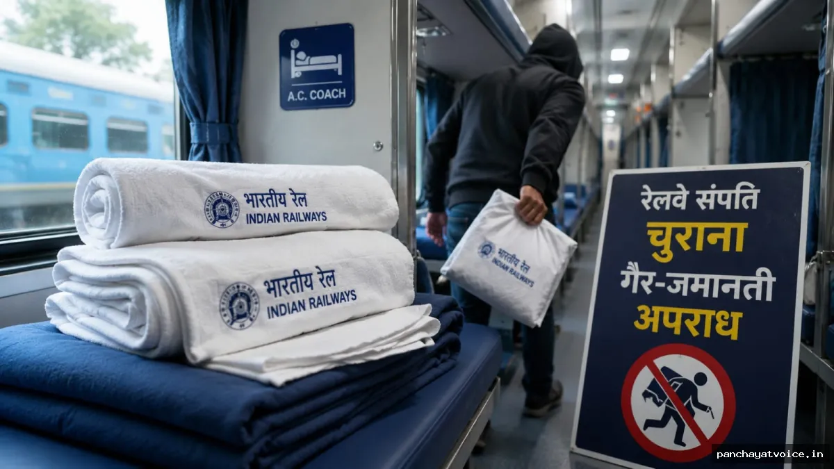 अब AC कोच से कंबल-चादर चुराना पड़ेगा भारी