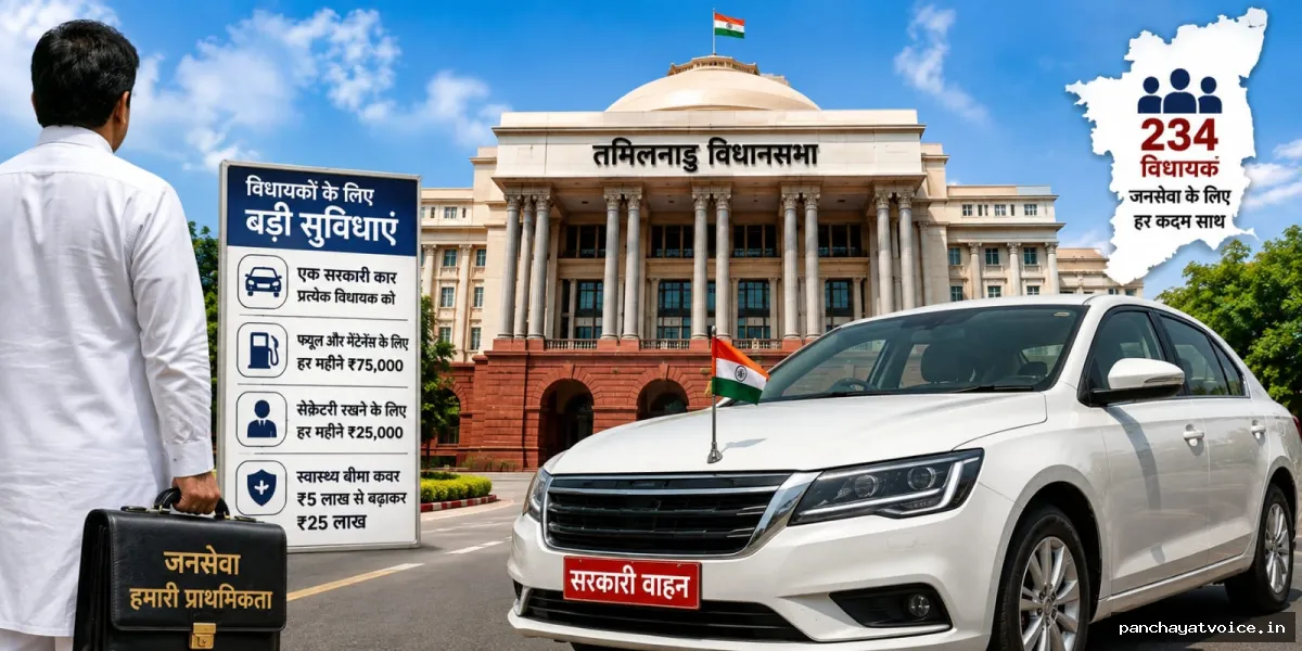 तमिलनाडु के सभी 234 विधायकों को मिलेगी सरकारी कार