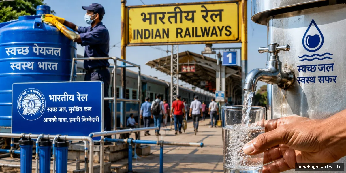 भारतीय रेल : रेलवे स्टेशनों पर पेयजल व्यवस्था की होगी व्यापक जांच