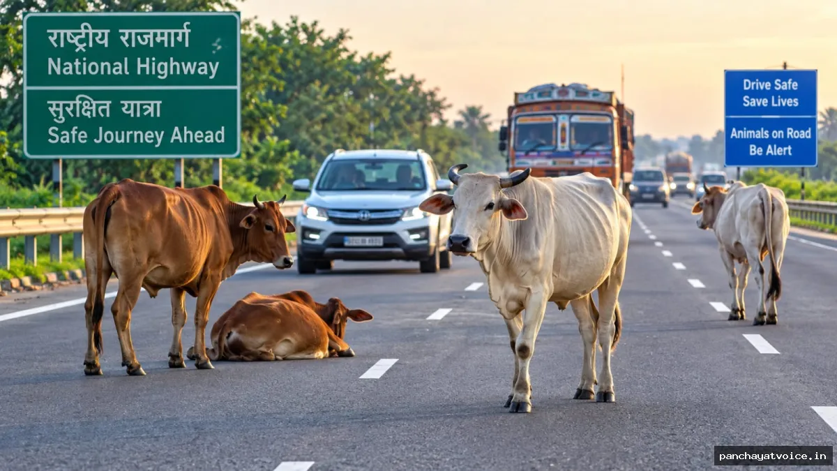 हाईवे पर पशु छोड़ा तो मालिक पर कसेगा शिकंजा