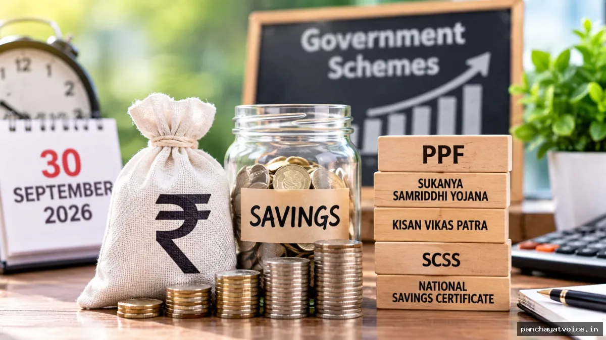 आर्थिक खबर : छोटी बचत योजनाओं पर 30 सितंबर को बड़ा फैसला संभव