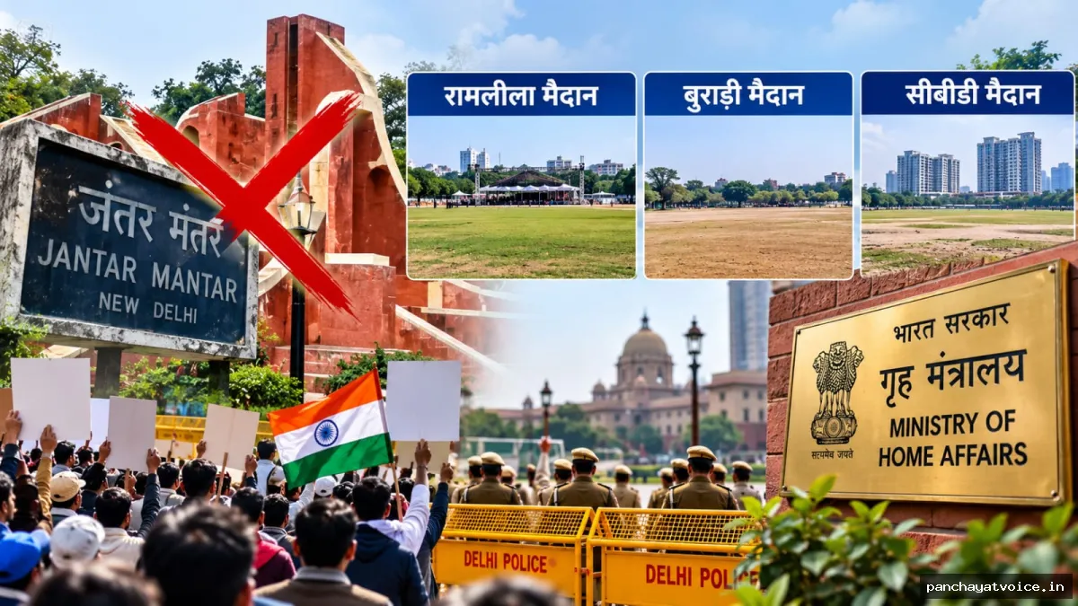 दिल्ली में धरना-प्रदर्शन के लिए बदले नियम, जंतर-मंतर की जगह तीन नए स्थल तय